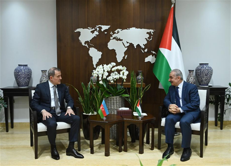 Джейхун Байрамов встретился с премьер-министром Государства Палестина