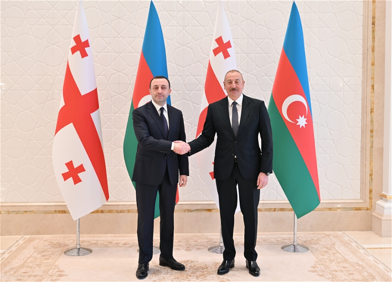 Ильхам Алиев и Ираклий Гарибашвили встретились один на один - ФОТО
