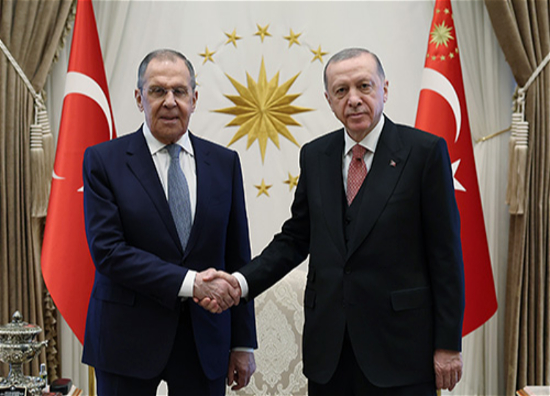 Ərdoğan və Lavrov görüşdü