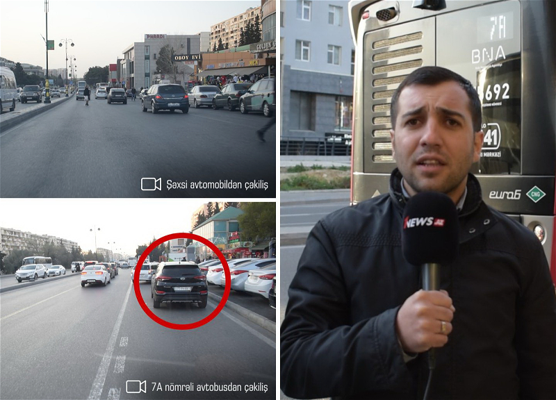 Эффективны ли автобусные полосы на улицах Баку? Эксперимент 1news.az – ВИДЕО