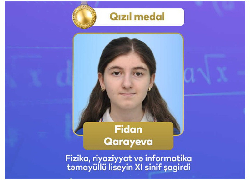 Поступившая в MIT Фидан Гараева завоевала золото на Европейской математической олимпиаде – ФОТО