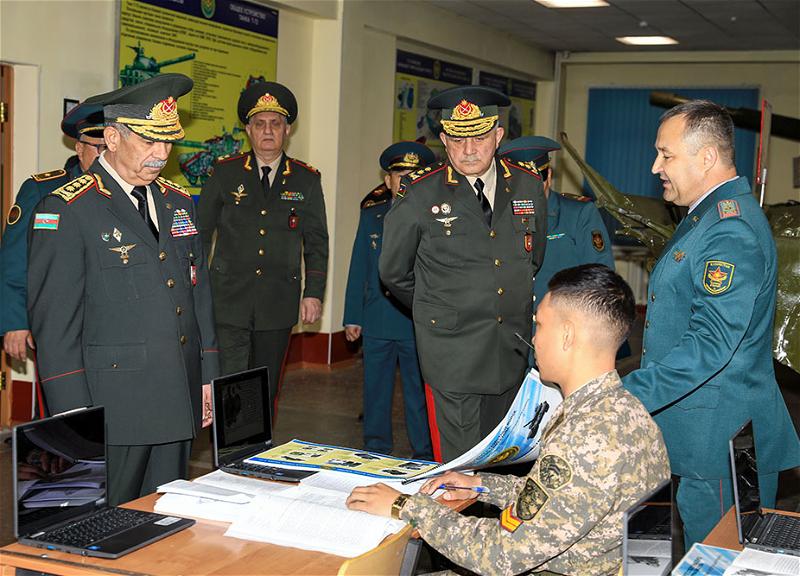 Закир Гасанов посетил Военный институт Сухопутных войск в городе Алматы - ФОТО