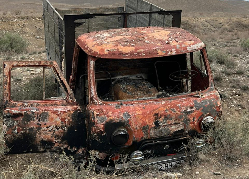 В Гейгеле сожгли угнанный автомобиль - ФОТО