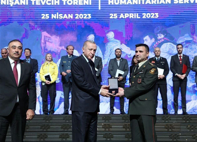Türkiyə Prezidenti Azərbaycan Ordusunun polkovnikini təltif edib - FOTO