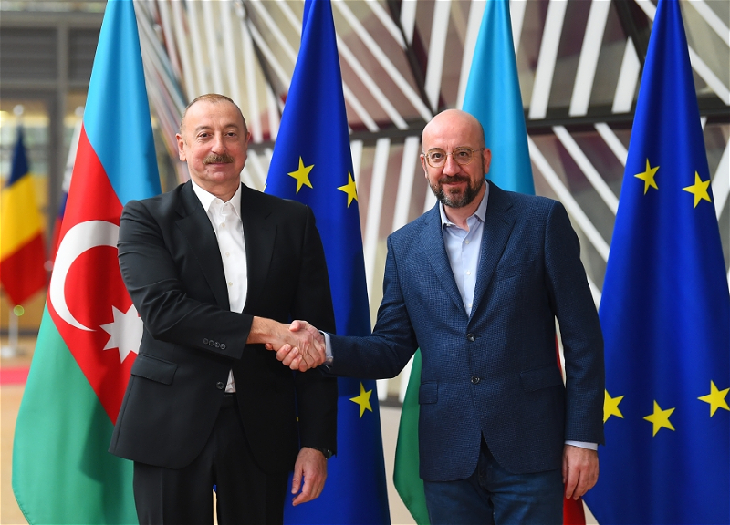 Cостоялась встреча президента Азербайджана и главы Евросовета в Брюсселе - ФОТО - ВИДЕО - ОБНОВЛЕНО