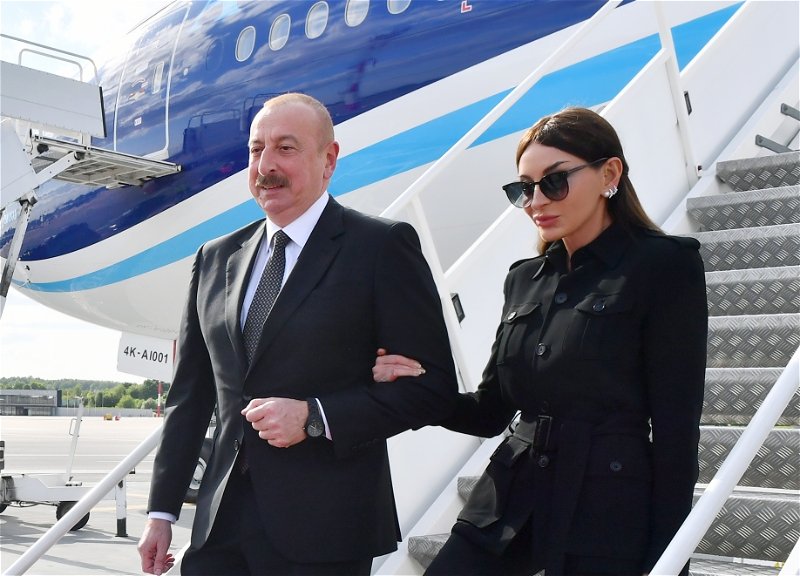 Президент Ильхам Алиев прибыл с официальным визитом в Литву - ФОТО