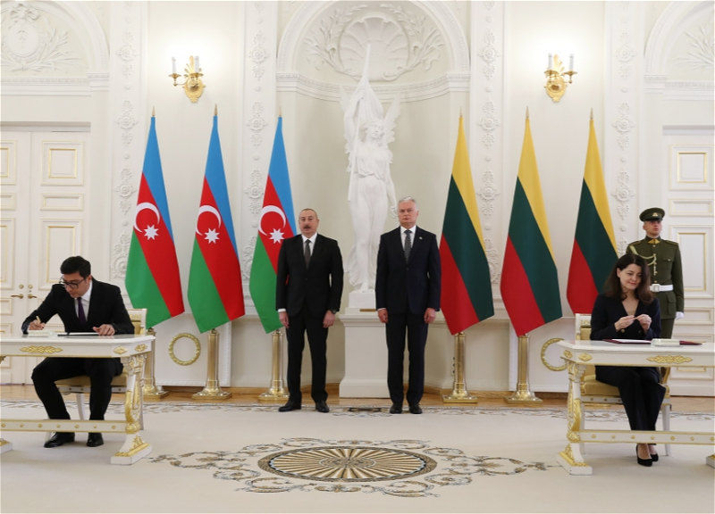 Подписаны азербайджано-литовские документы - ФОТО