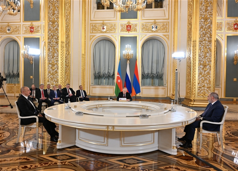 В Москве состоялся трехсторонний Саммит лидеров Азербайджана, России и Армении