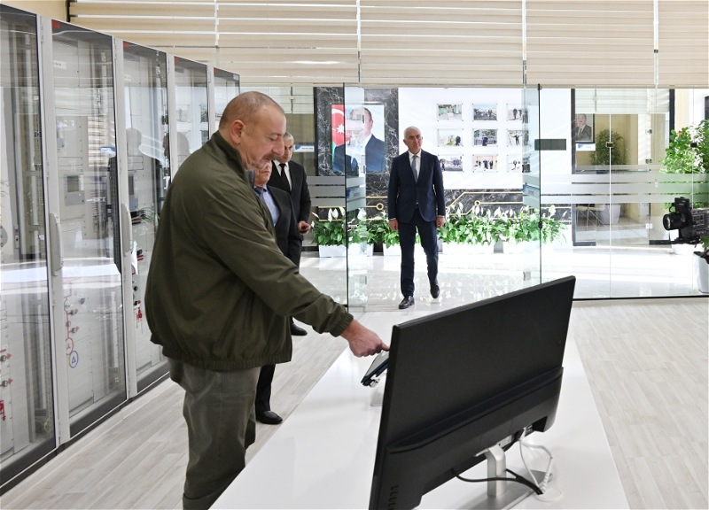 Президент Ильхам Алиев открыл городскую подстанцию «Лачин» - ФОТО