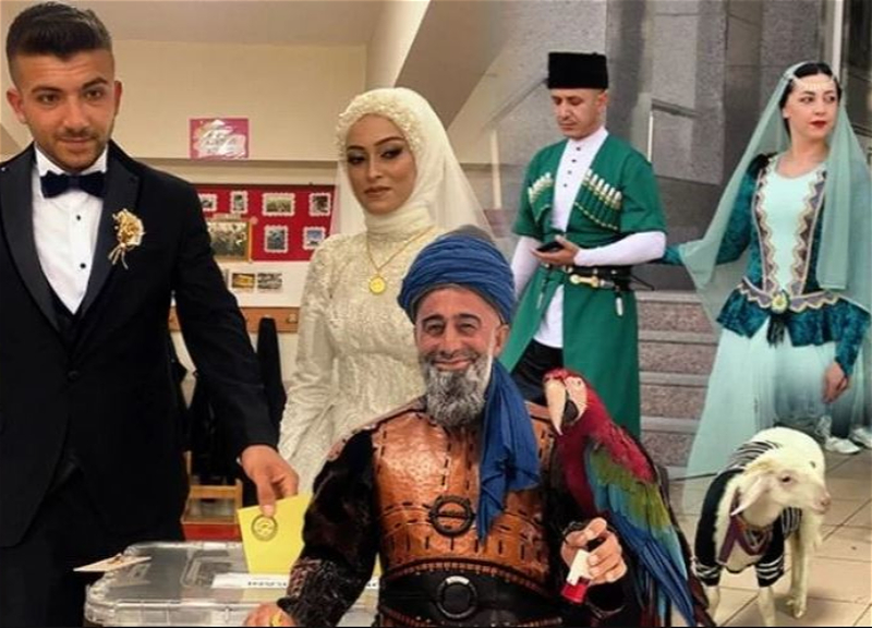 Азербайджанские танцы, османские костюмы, милые питомцы: Увлекательные кадры с голосования в президентских выборах в Турции – ФОТО – ВИДЕО