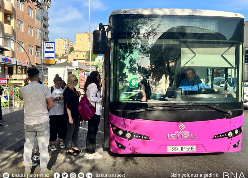В Баку еще один маршрут получил новые автобусы взамен старых – ФОТО
