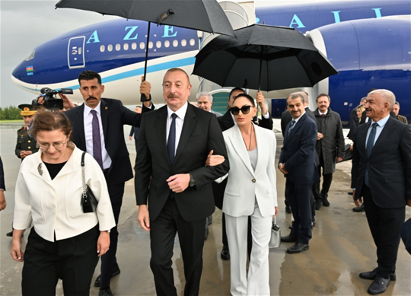 Ильхам Алиев и первая леди Мехрибан Алиева прибыли с рабочим визитом в Турцию - ФОТО - ВИДЕО