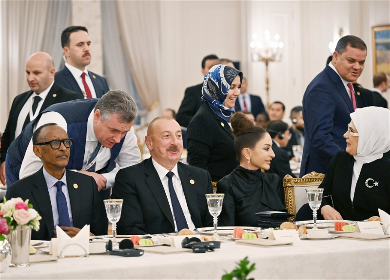 Ильхам Алиев и Мехрибан Алиева приняли участие в ужине от имени Реджепа Тайипа Эрдогана в Анкаре