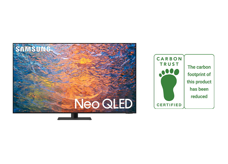 Новая серия телевизоров Neo QLED от Samsung получила сертификат «Снижение выбросов CO2» от Carbon Trust