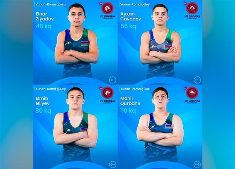 Четыре азербайджанских борца стали бронзовыми призерами ЧЕ