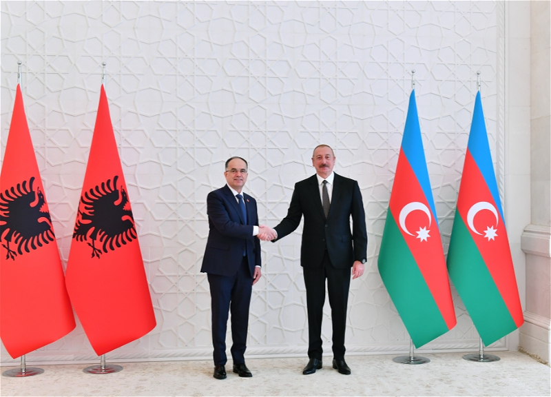 Состоялась церемония официальной встречи Президента Албании Байрама Бегая - ФОТО
