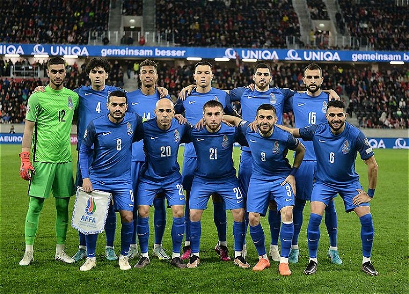 Сборная Азербайджана осталась на своем месте в рейтинге ФИФА