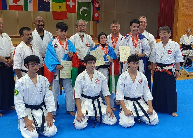 Азербайджанские каратисты привезли из Японии 5 золотых медалей