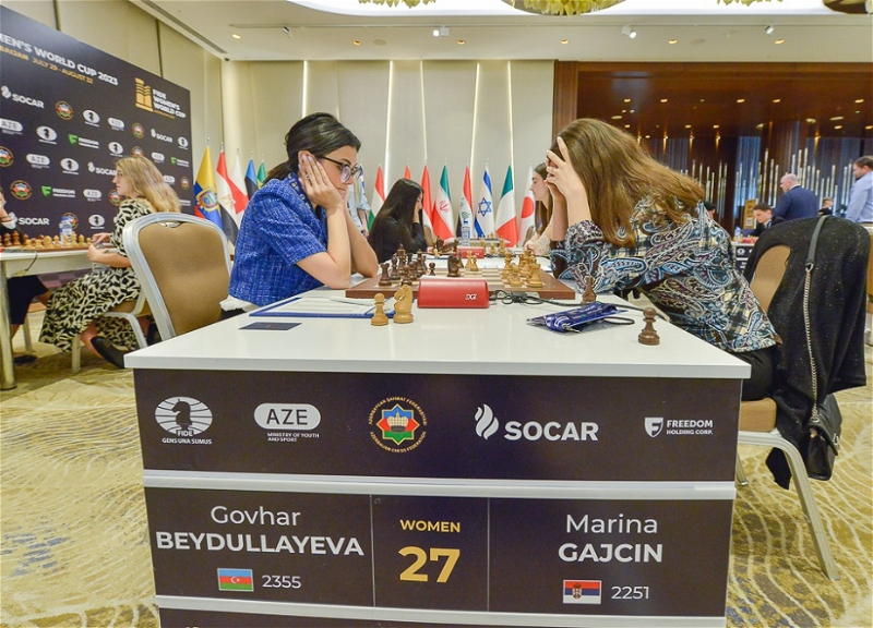 Восемь побед азербайджанских шахматистов в первый день Кубка мира