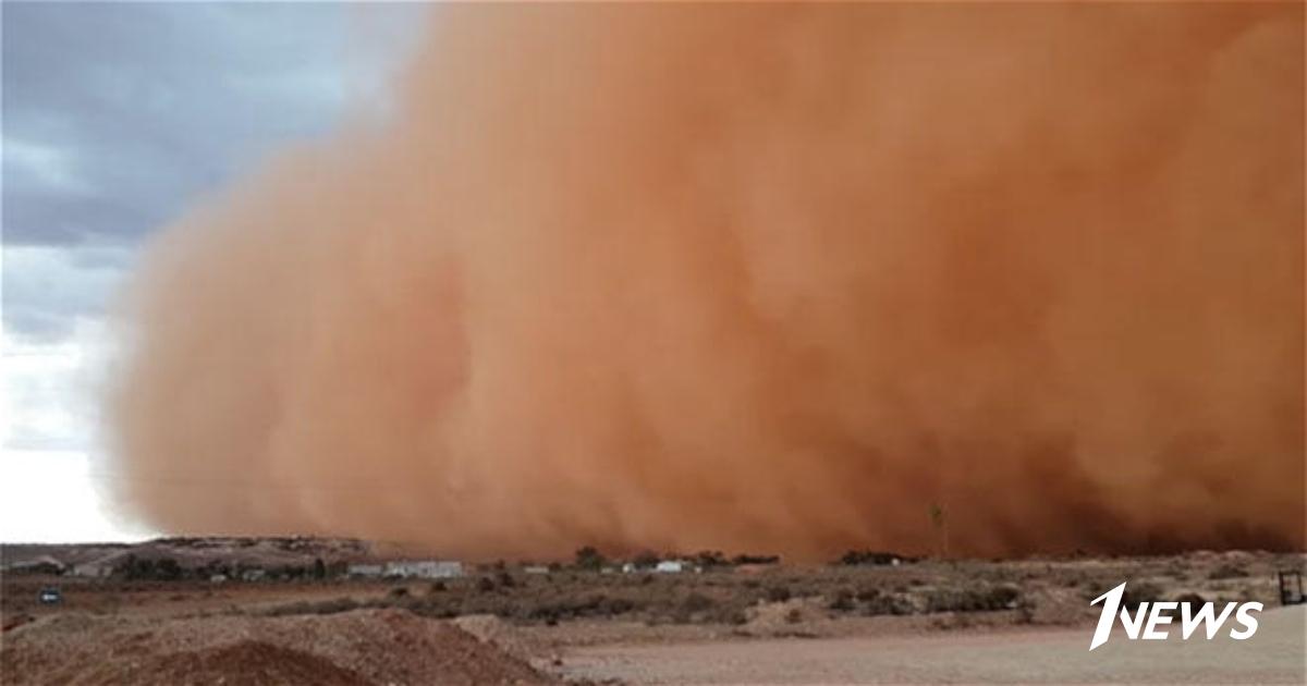 Sand storm burning