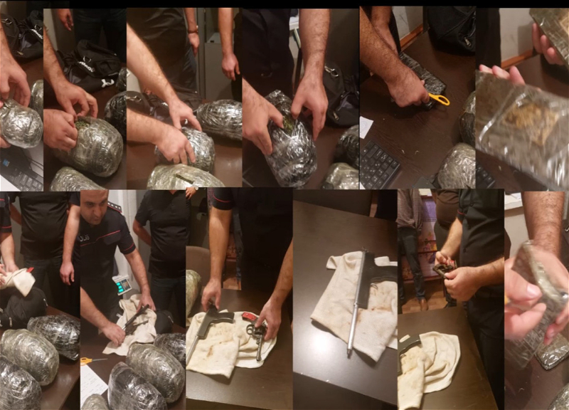 Ağstafada narko-kuryerin çantasında narkotik və silah aşkarlanıb