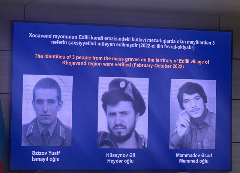 Kütləvi məzarlıqlarda tapılan qalıqlardan 15 nəfərin ADI - SİYAHI - FOTO