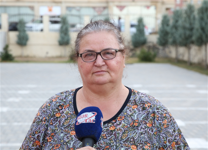 Жительница Физули: Мы благодарны главе государства за подаренную радость