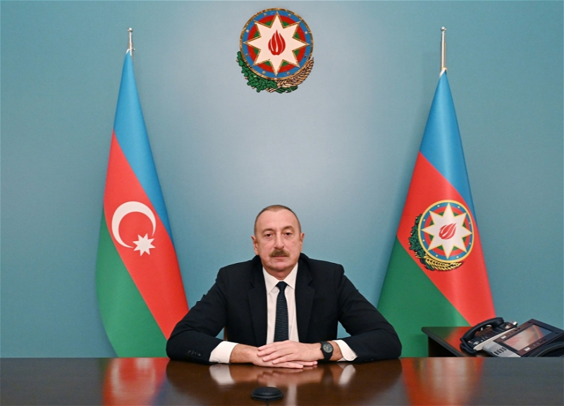 Президент Азербайджана Ильхам Алиев обратился к народу – ВИДЕО