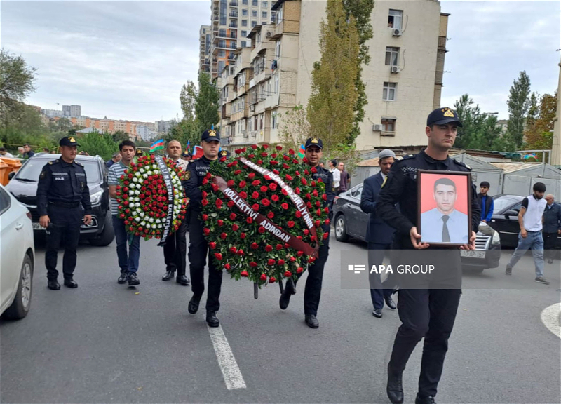 Füzulidə yol qəzasında həlak olan polis Şüvəlanda dəfn olunub