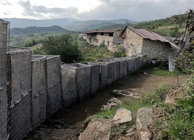 Xocalı rayonu ərazisində tərk edilmiş dayaq məntəqəsinin görüntüləri - VİDEO