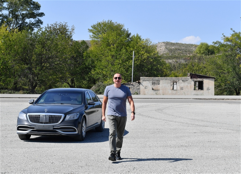Ильхам Алиев заложил фундамент села Алыбейли Зангиланского района - ФОТО