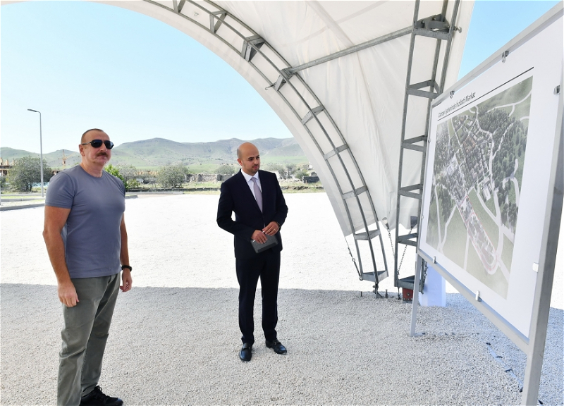 Ильхам Алиев посетил Джебраильский район - ФОТО