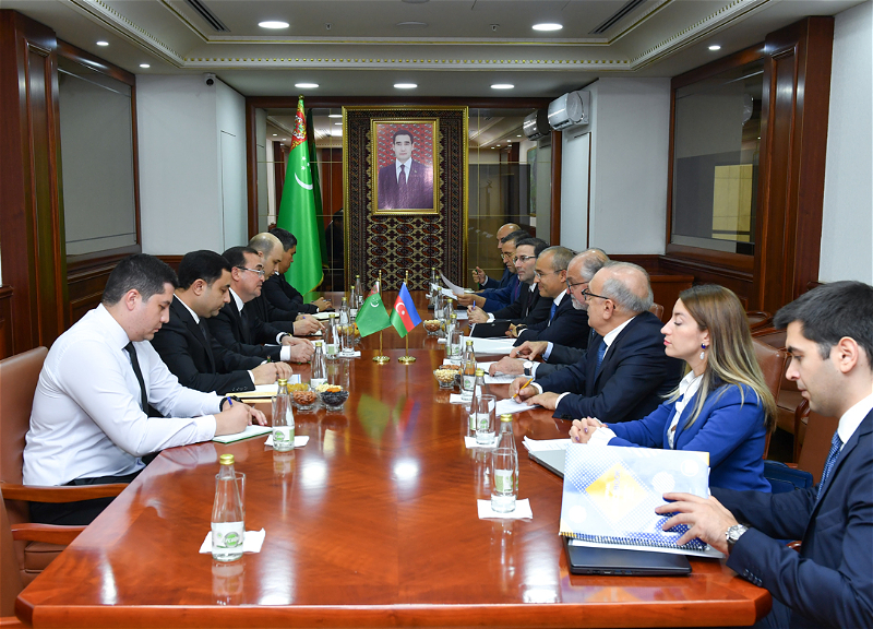 Министр экономики Азербайджана посетил Туркменистан - ФОТО