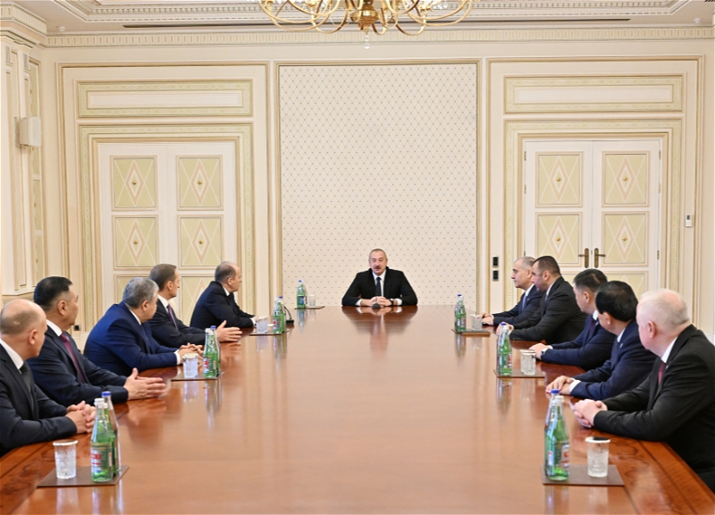 Ильхам Алиев принял участников 53-го заседания Совета руководителей органов безопасности и специальных служб государств-участников СНГ - ФОТО