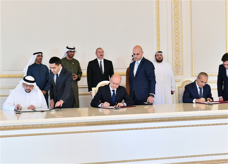 Подписаны документы между Правительством Азербайджана и компанией Masdar Объединенных Арабских Эмиратов - ФОТО