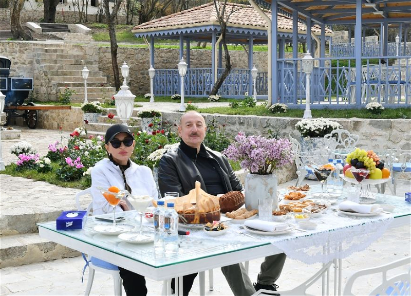 Ильхам Алиев и Мехрибан Алиева приняли участие в открытии отеля Yasəmən в Шуше - ФОТО