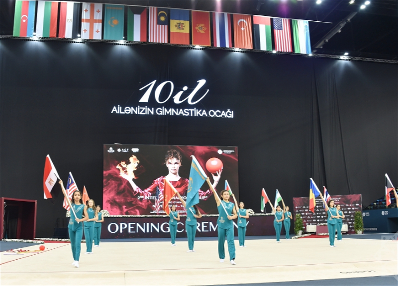 Bədii gimnastika üzrə ikinci beynəlxalq “Ocaq kuboku” yarışının açılış mərasimi keçirilib