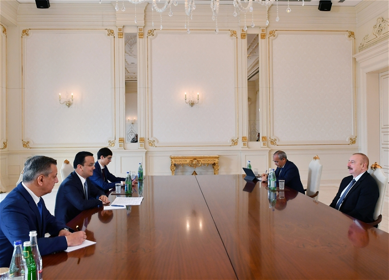 Ильхам Алиев обсудил с узбекским министром сотрудничество в ряде сфер экономики
