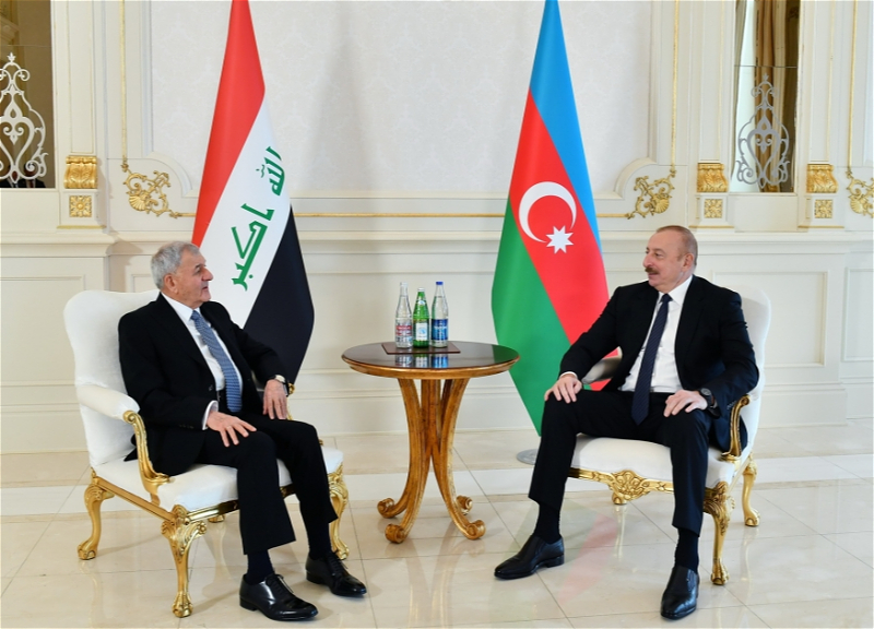 Состоялась встреча президентов Азербайджана и Ирака один на один - ФОТО