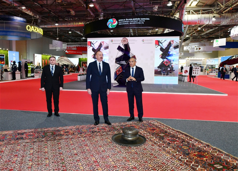 Президент Ильхам Алиев принял участие в открытии выставки стран СПЕКА - ФОТО