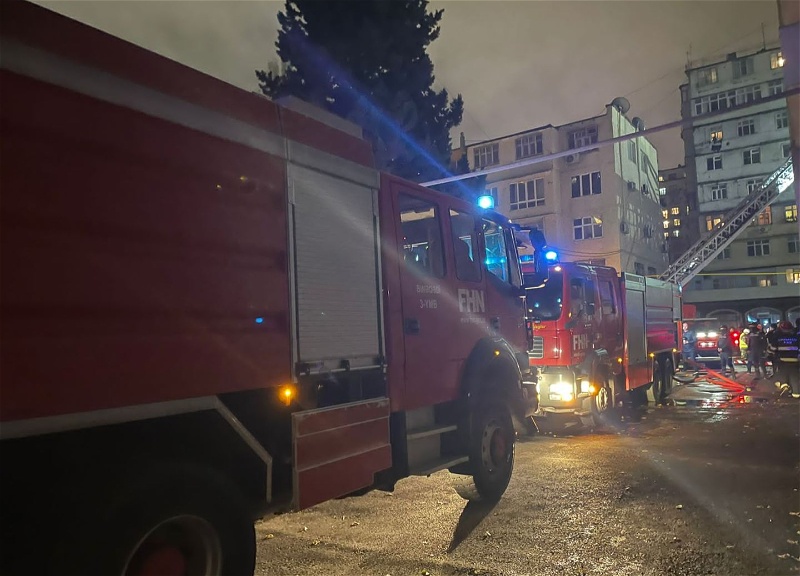TƏBİB: В результате пожара в Бинагадинском районе Баку пострадали 6 человек