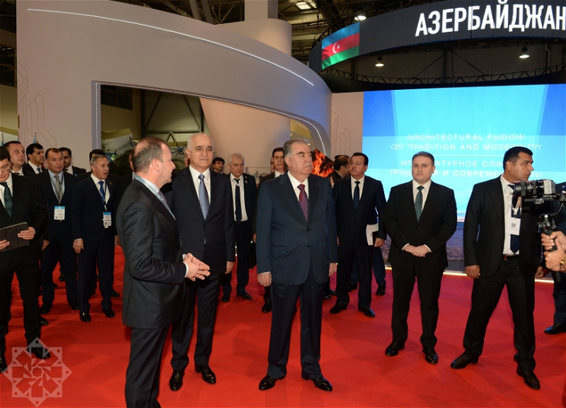 Президент Таджикистана ознакомился с выставкой «Выставка стран СПЕКА: региональное сотрудничество в целях устойчивого развития» - ФОТО