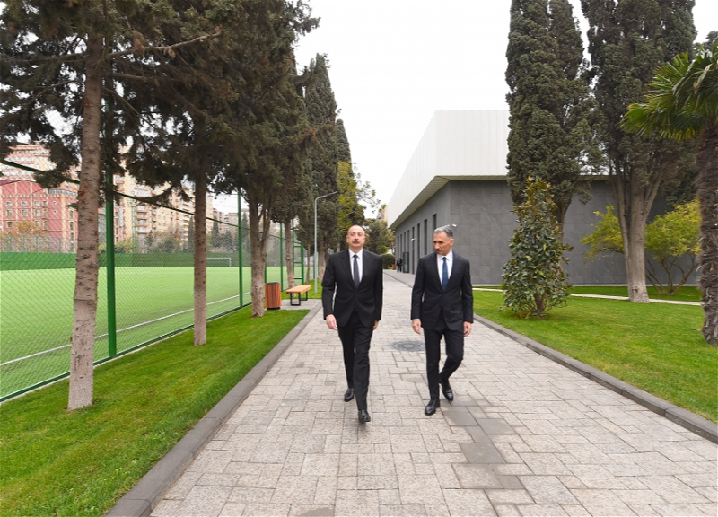 Президент Ильхам Алиев ознакомился с условиями, созданными в Учено-тренировочном центре для национальных команд по дзюдо - ФОТО