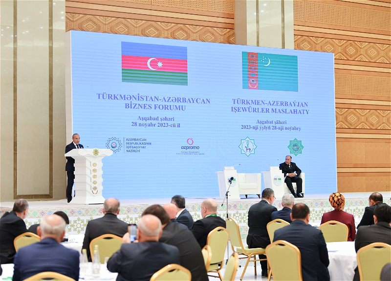 В Ашхабаде состоялся туркменско-азербайджанский бизнес-форум - ФОТО