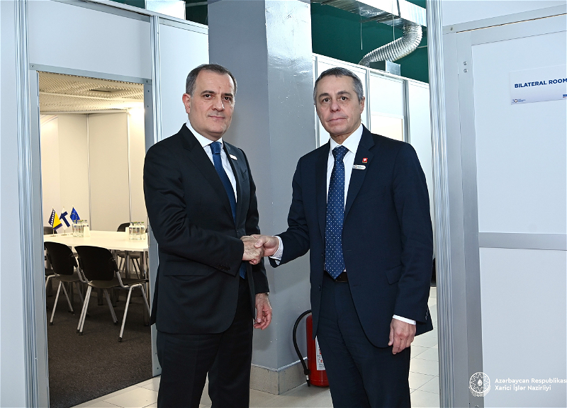 Джейхун Байрамов обсудил с главой МИД Швейцарии перспективы двусторонних отношений - ФОТО