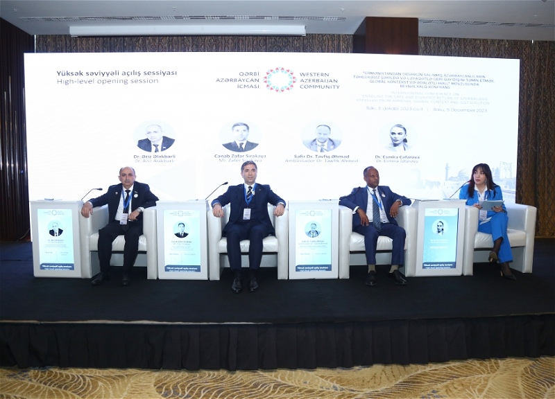В Баку проходит международная конференция по вопросам обеспечения безопасного возвращения западных азербайджанцев - ФОТО