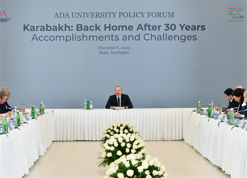 Президент Ильхам Алиев принял участие в Форуме «Карабах: Возвращение домой спустя 30 лет. Достижения и трудности» - ФОТО - ВИДЕО