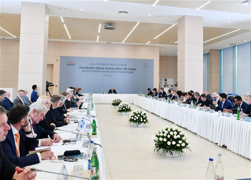 Azərbaycan Prezidenti beynəlxalq forumun iştirakçılarını sülh müqaviləsinin detalları barədə məlumatlandırıb
