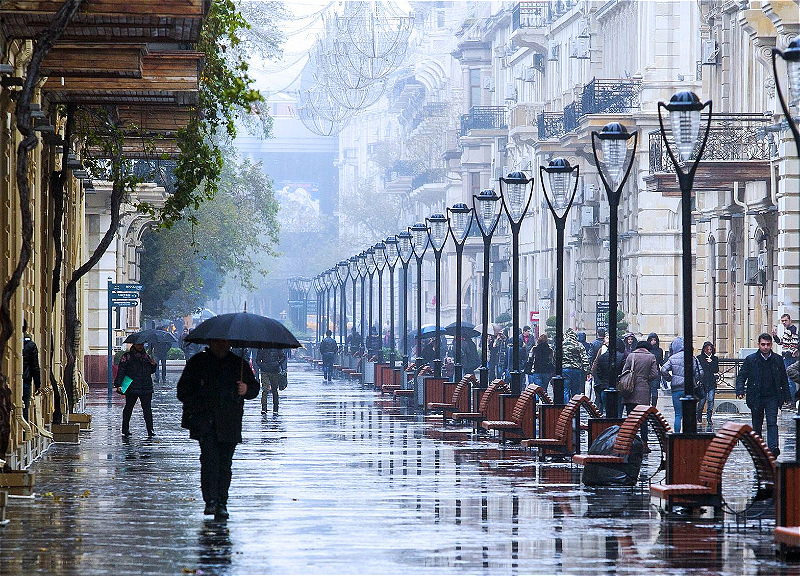Погода на вторник: В Баку будет дождливо