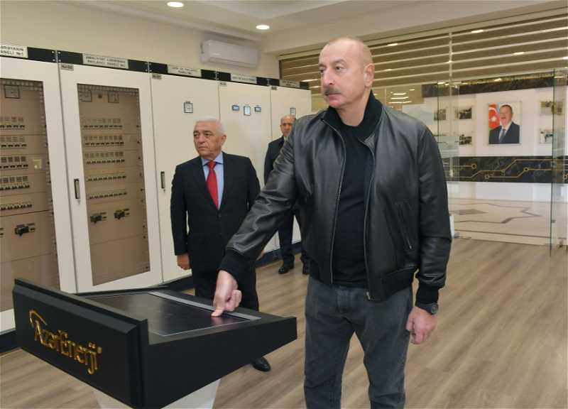 Ильхам Алиев и Мехрибан Алиева приняли участие в открытии узловой подстанции «Агдам» - ФОТО